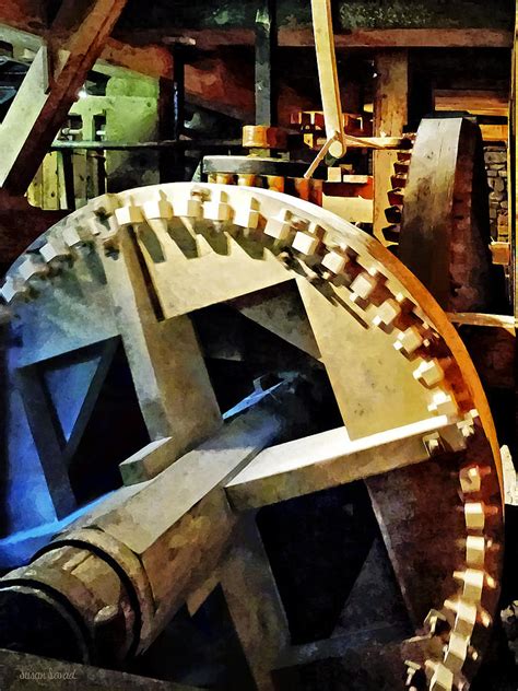 Gears In Grist Mill Photograph By Susan Savad Pixels