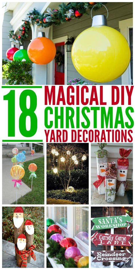 18 Magical Christmas Yard Decoration Ideas Outdoor Christmas Diy Diy Christmas Yard