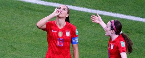 Alex Morgan Defends Tea Sipping Goal Celebration Calls Out Hypocrisy