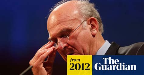 Coalition Tries To Play Down Vince Cables Warning Of Triple Dip Recession Vince Cable The