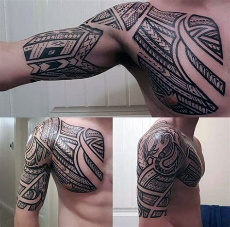 Skeletal half sleeve tattoo design. 60 Half Sleeve Tattoos For Men - Manly Designs And ...