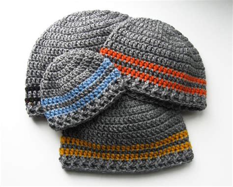 Crochet hat pattern boys easy peasy beanie with optional. Crochet hat pattern basic stripe beanie pattern. instant ...