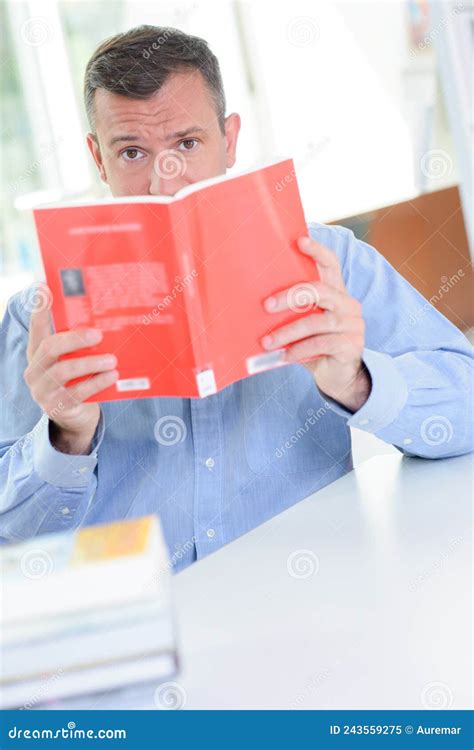 Man Avid Reader Stock Image Image Of Home Reading 243559275