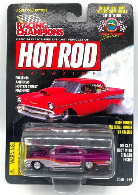 Hot Rod Magazine Drag Racing Series 60 Chevy Impala Red Orange