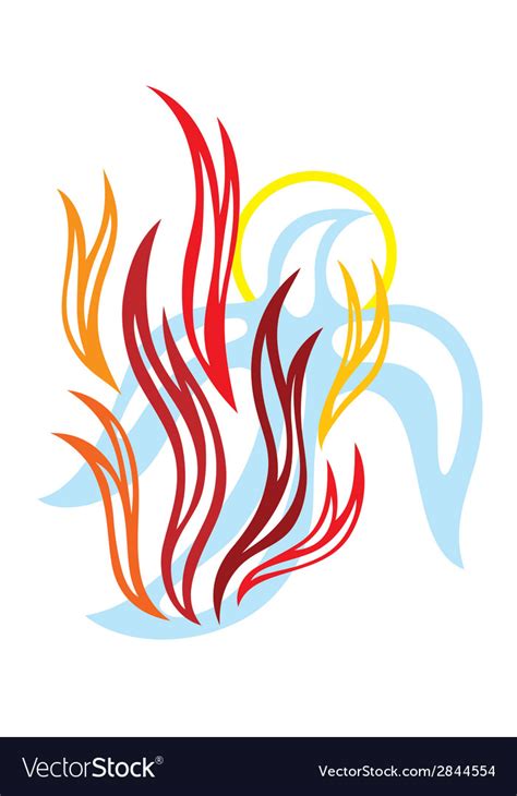 Holy Spirit Fire Royalty Free Vector Image Vectorstock