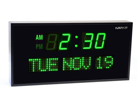 Dbtech Big Oversized Digital Led Calendar Clock With Day And Date Ebay