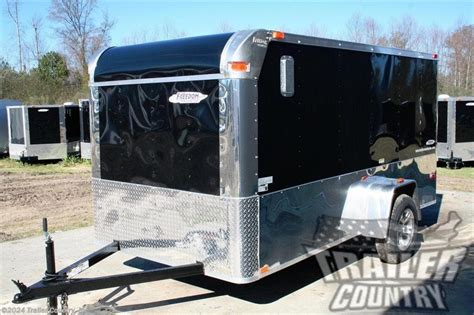 6x12 Motorcycle Trailer For Sale New Freedom Trailers Trailersusa