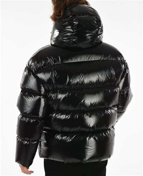 Dsq2 Double Layered Shiny Black Puffer Jacket Great Hood