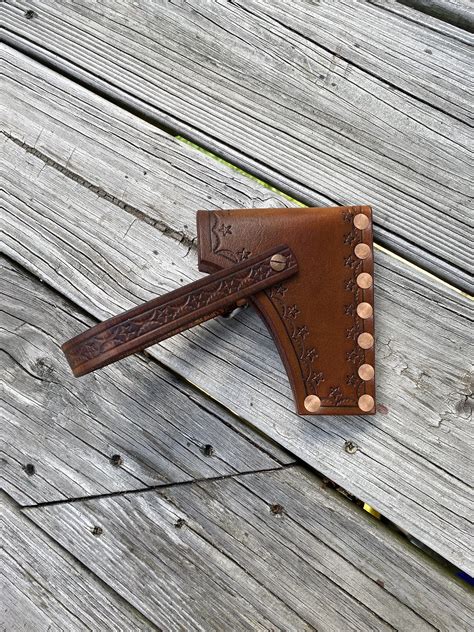 Leather Axe Sheath Handmade With Rustic Antique Finish
