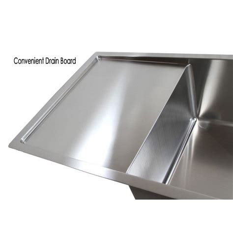 36 Inch Stainless Steel Undermount Single Bowl Kitchen Sink With Drain
