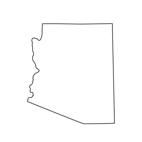 Arizona Map Outline Illustrations Royalty Free Vector Graphics And Clip