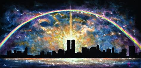 Twin Towers Live Again Painting By Thomas Kolendra