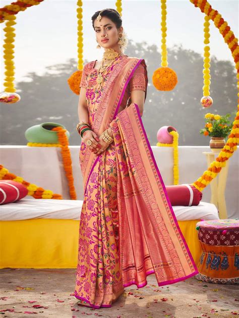 Stylish Kanchipuram Silk Bridal Saree Dvz0002472 By
