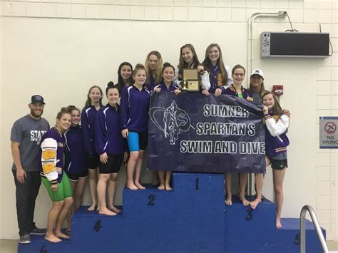 Spartan Swim Team Celebrates A 2nd Place Finish At Districts