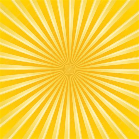 Premium Vector Yellow Sunburst Ray Background Sunray