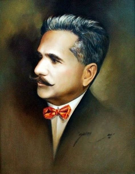 Painting Depicts Great Poet And Philosopher Mohammad Allama Iqbal