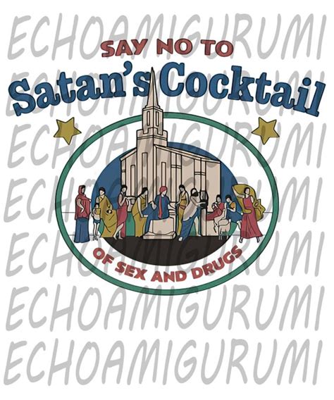 Say No To Satans Cocktail Of Sex And Drugs Svg Png File Etsy