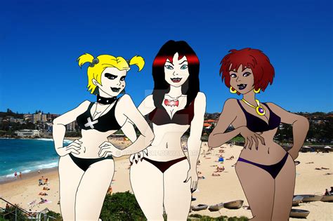 Hex Girls At The Beach By Artist Srf On Deviantart