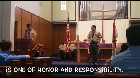 The Eagle Scout Charge Mateo Youtube