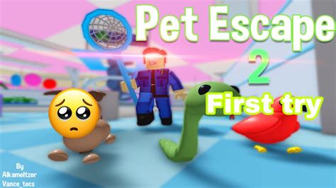 Playing Pet Escape 2 First Try Roblox Youtube