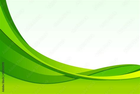 Abstract Green Waves Background To See The Other Vector Wavy