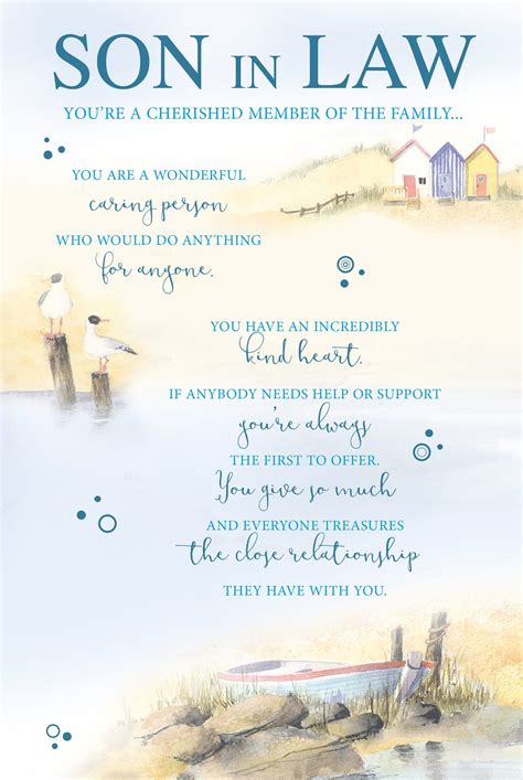 Son in Law Birthday Card | Birthday cards for son, Birthday cards for
