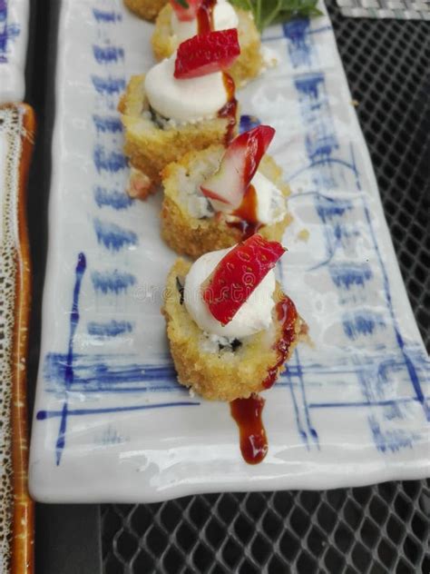 Sushi Strawberries Fried Good Japan Stock Image Image Of Good Fried