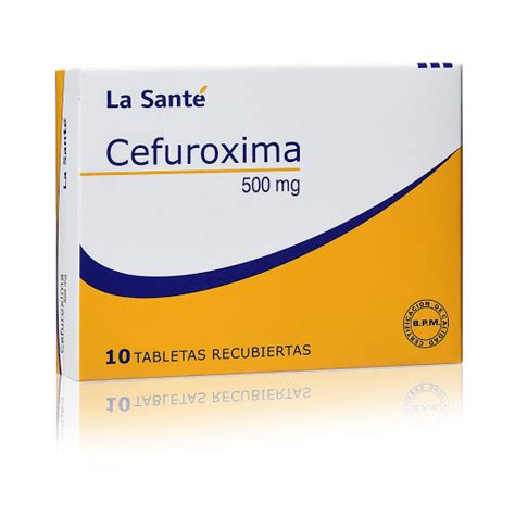 Cefuroxima La Santé 500 mg Caja x 10 Tabletas