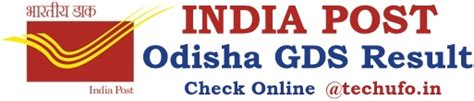 Odisha Postal Gds Result Link Out Selection List Pdf