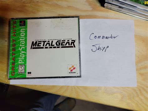 Metal Gear Solid Greatest Hits Item Box And Manual Playstation