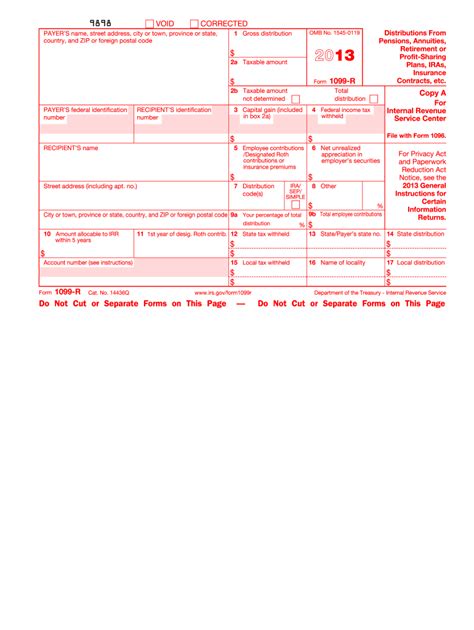 2013 Form 1099 R Fill Out And Sign Online Dochub