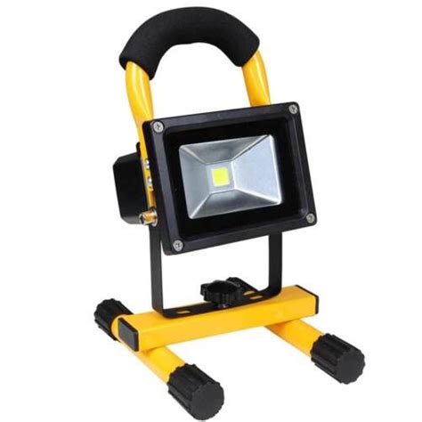 10w Rechargeable Cordless Camp Work Fishing Led Flood Light Spot