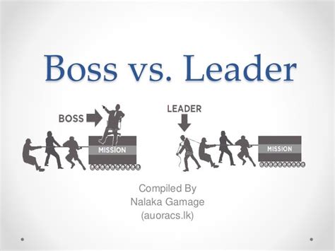 Boss Vs Leader