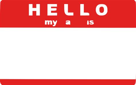 Hello My Name Is Sticker By Trexweb Clip Art At Vector Clip