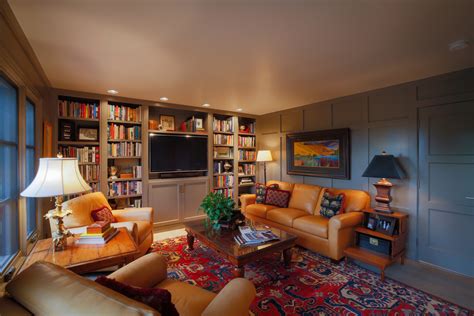 Cozy Den Transitional Living Room Portland By Deb Seeley