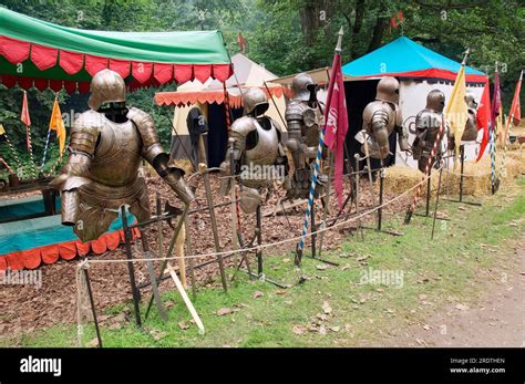 Army Camp With Knights Armour Medieval Spectaculum Dortmund North