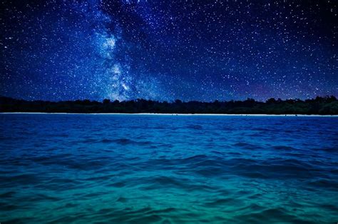 Starry Sea Beautiful Night Sky Stargazing Night Skies