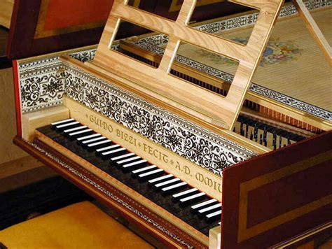 Most harpsichords only have one manual or set of keys. Bizzi Flemish Harpsichord