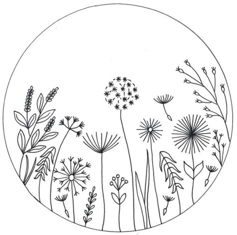 Embroidery Template Floral Embroidery Patterns Hand Embroidery Art