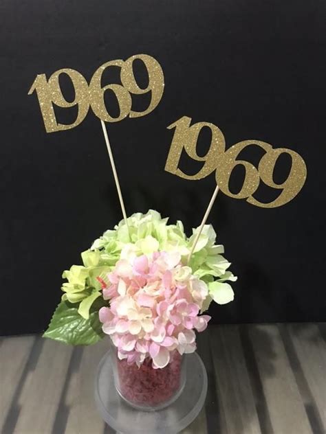 Class Of 1969 Centerpiece Decoration 50th Class Reunion Etsy In 2022