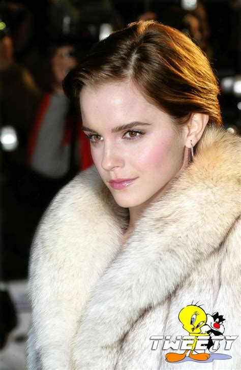 Emma Watson In Fox Fur Coat By Tweety63 On Deviantart Fur Coat Fox
