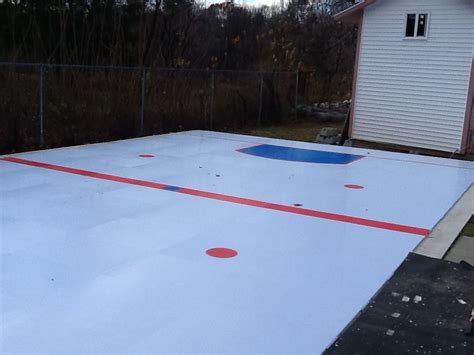 Which is the best place to build a hockey rink? SmartRink synthetic ice saves the day!!! | Synthetic ice, Backyard rink, Backyard