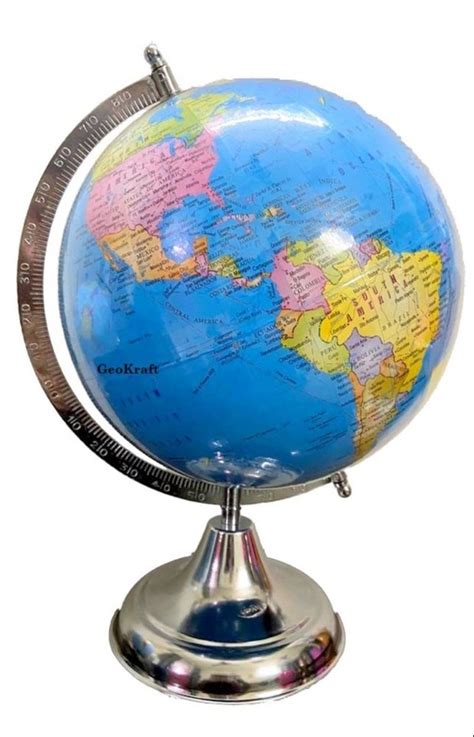 Sphere Geokraft 12 Inch Educational Political World Globe Blue At Rs