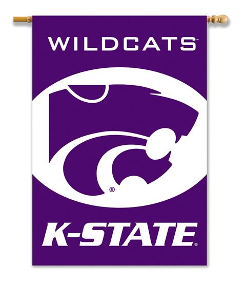 Ncaa Kansas State Wildcats 2 Sided 28 X 40 Banner W Pole Sleeve