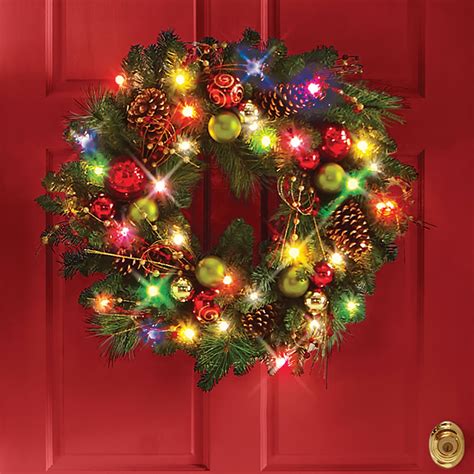The Cordless Prelit Ornament Holiday Trim Teardrop Sconce Hammacher
