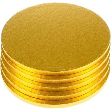 10 Inch 255cm Gold Cake Drum Half Inch Thick Board From Only 89p