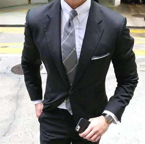 61 How To Wear Black Suit For Men Work Outfit Black