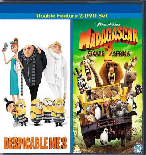 Despicable Me 3 And Madagascar 2 Dvd Set By Darkmoonanimation On Deviantart