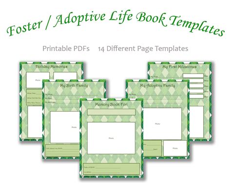 Fosteradoptive Life Book Templates Pdf Download Etsy