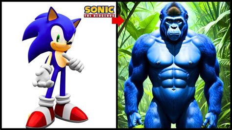 Sonic The Hedgehog All Characters As Gorilla L Sonic Animation Youtube